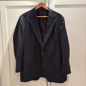 Suitsupply 48r navy blue Super 130s wool “Havana” birdseye suit. GREAT condition